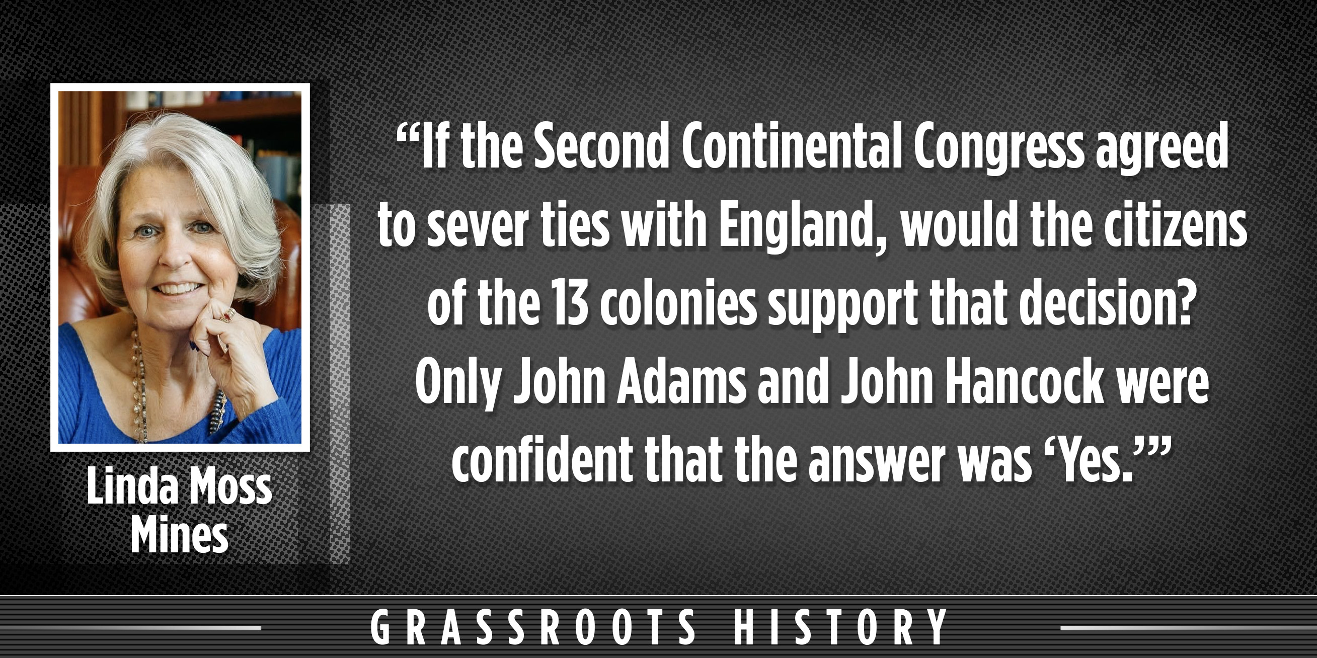 Linda Moss Mines: 'Ought to Be Free' | The Patriot Post - Vimarsana News