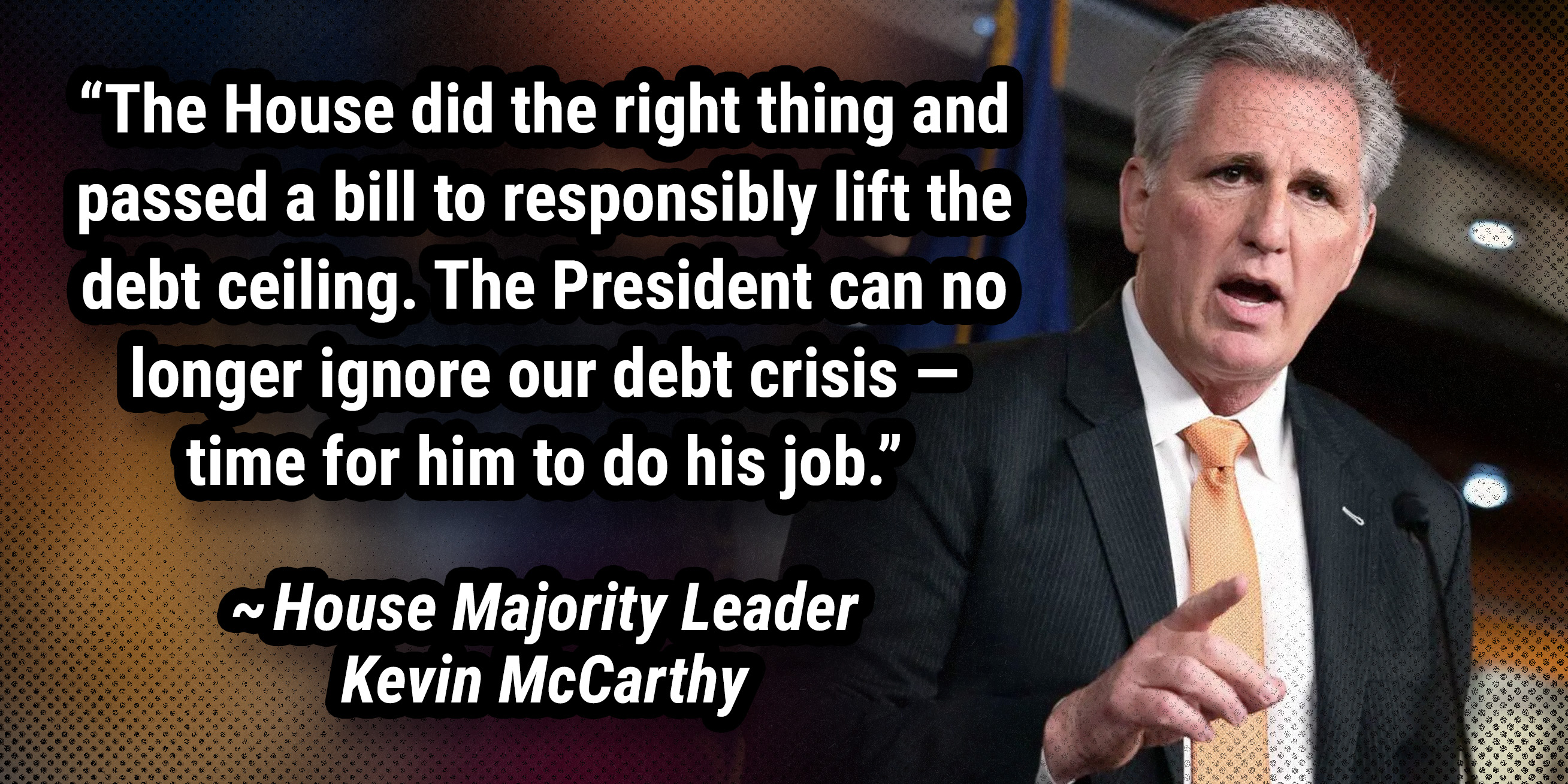 Douglas Andrews: McCarthy Takes the Debt Fight to Biden - Vimarsana News