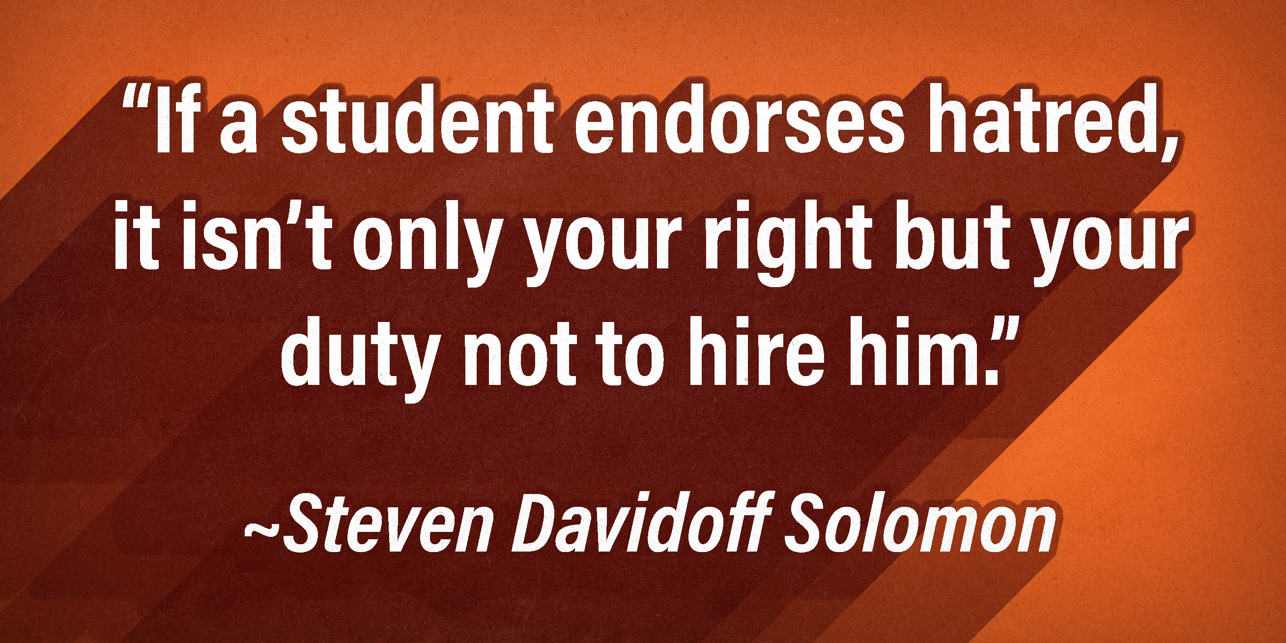 Political Editors: In Brief: 'Don't Hire My Anti-Semitic Law Students' - Vimarsana News