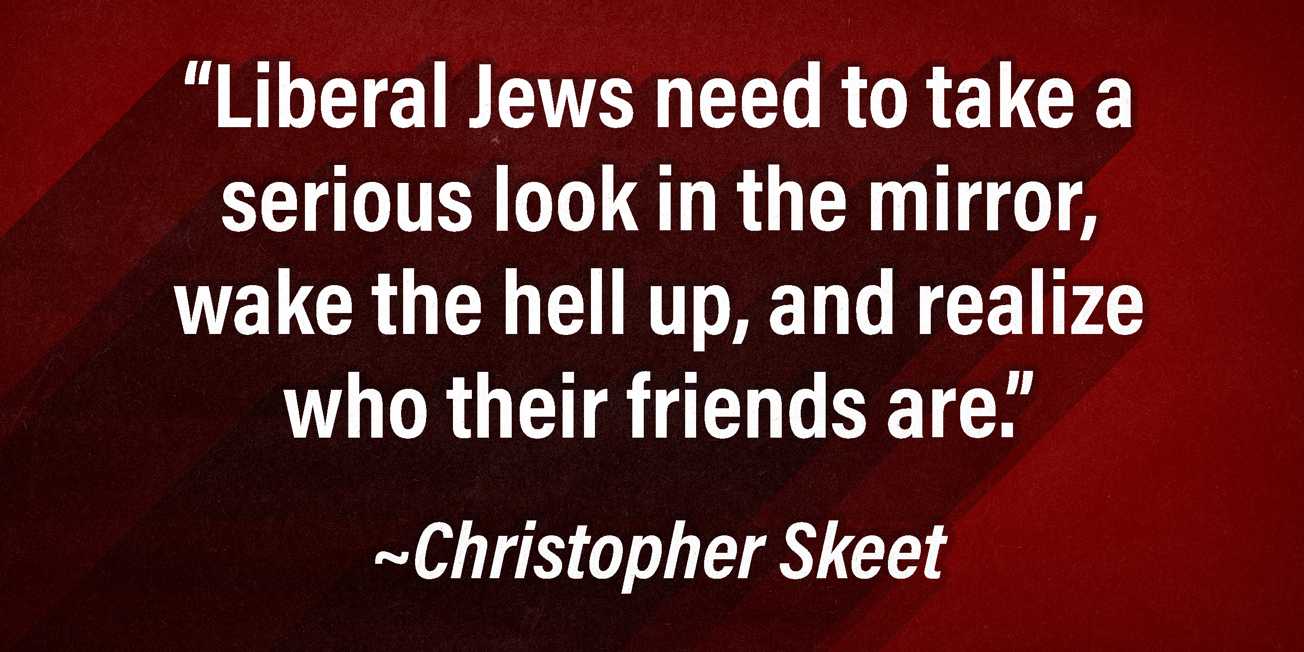 Political Editors: In Brief: Why Would Anyone Jewish Still Vote Democrat? - Vimarsana News